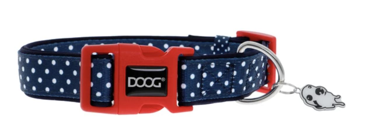 DOOG Stella Pattern Neoprene Dog Collar - Durable, Comfortable, Waterproof Pet Accessory