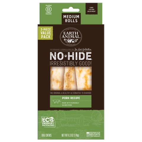 Delicious Earth Animal No-Hide Pork Rolls: Medium Size Value Box Dog Treats